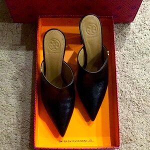 Tory Burch Mules. Used only twice. Box included. Very chic and stylish.